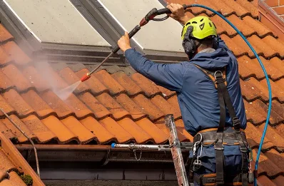 Démoussage et hydrofuge de toiture à Ferrassières